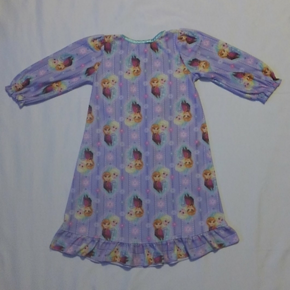 Girl Toddler Disney Frozen Night Gown Elsa Anna 2T - Picture 6 of 6
